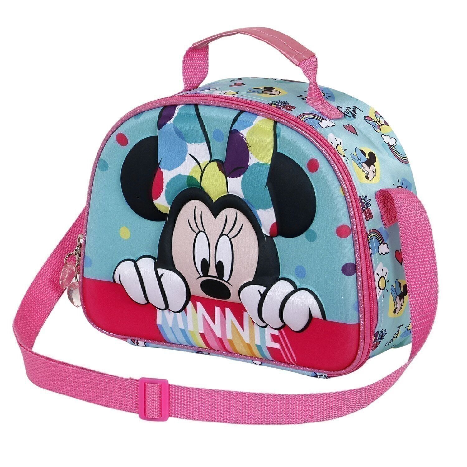 Disney Minnie Mouse Disney Wishful-3D Borsa Snack, Blu