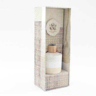 Ceramic Reed Diffuser Linen Wool