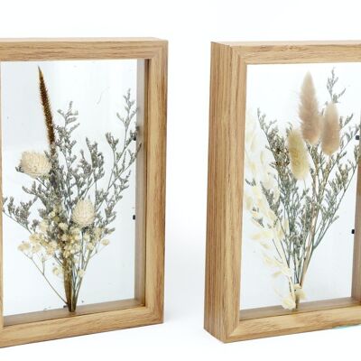 Pressed Flowers in Wooden Frames