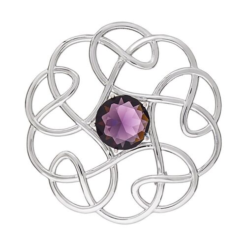 Fashionable Pure 925 Silver Brooch, ZB1P