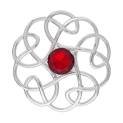 Fashionable Pure 925 Silver Brooch, ZB1R