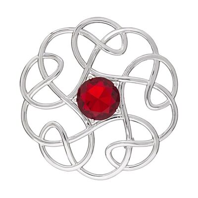 Broche en argent pur 925 à la mode, ZB1R