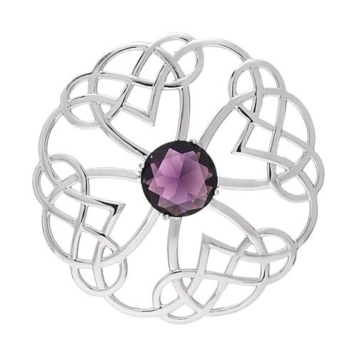 Fashionable Pure 925 Silver Brooch, ZB2P
