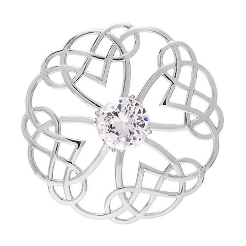 Fashionable Pure 925 Silver Brooch, ZB2W