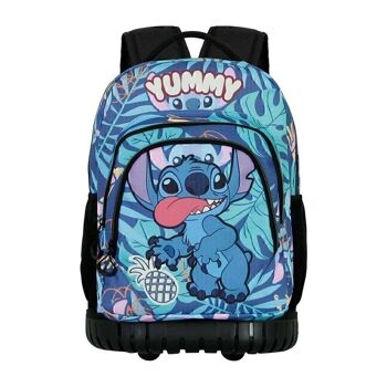 Disney Lilo et Stitch Yummy-GTS FAN Sac à dos à roulettes Bleu 2