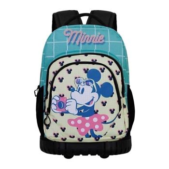 Disney Minnie Mouse Cheese-GTS FAN Sac à dos à roulettes Bleu 2