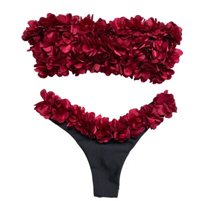 Melissa bandeau and V-shaped Brazilian briefs with limited edition flowers