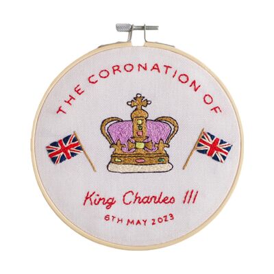 Coronation 2023 Embroidery Hoop Kit