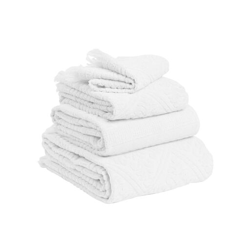 Drap de douche Zoé Neige 70 x 140 - 1303289000