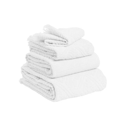 Drap de douche Zoé Neige 70 x 140 - 1303289000