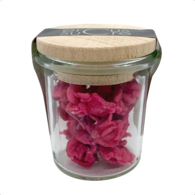 Whole crystallized roses - Pot Crystallized Roses 30g