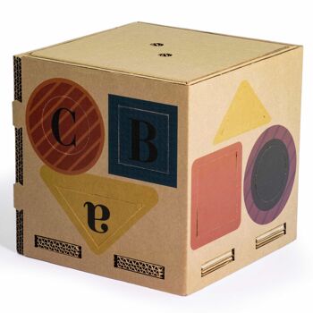 Boîte à jouets Montessori avec Playpotai Shapes attachez des formulaires de détachement 2
