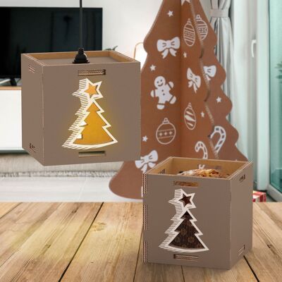 Porte-panettone et lampe design Natalina