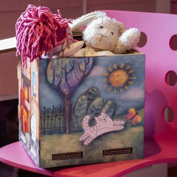 Coffre à jouets Montessori et lampe Playpotai Fairytale 1