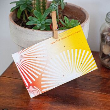 Kit de 4 cartes de vœux et 1 marque page semi papier - New Romantic 4