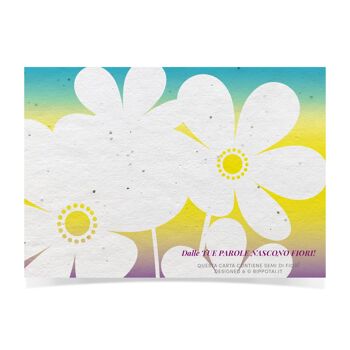 Kit de 4 cartes de vœux et 1 marque page semi papier - New Romantic 7