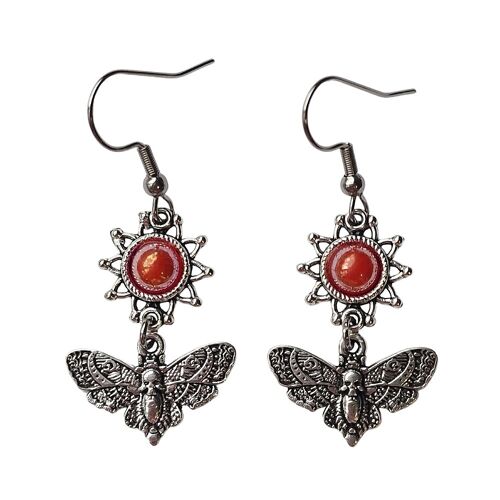 Baby Death Moth Earrings