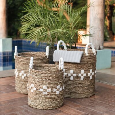 basket | laundry basket | Plant basket LAWANG made of seagrass (3 sizes)