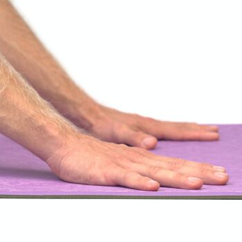 Tapis de yoga free SOFT 6mm - lilas/olive 3