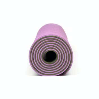 Tapis de yoga free SOFT 6mm - lilas/olive 5