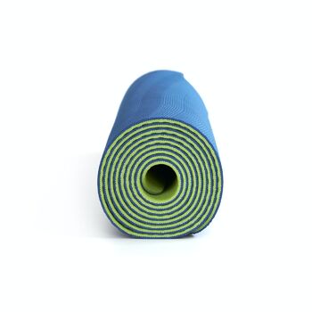Tapis de yoga free LIGHT 3mm - bleu/vert 4