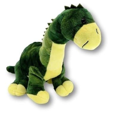 Plush toy Dino Tino green/yellow - small stuffed animal - cuddly toy