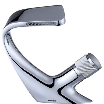 Basin tap Tom with waterfall spout - Chrome