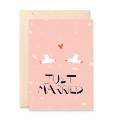 Card 'Just Married'