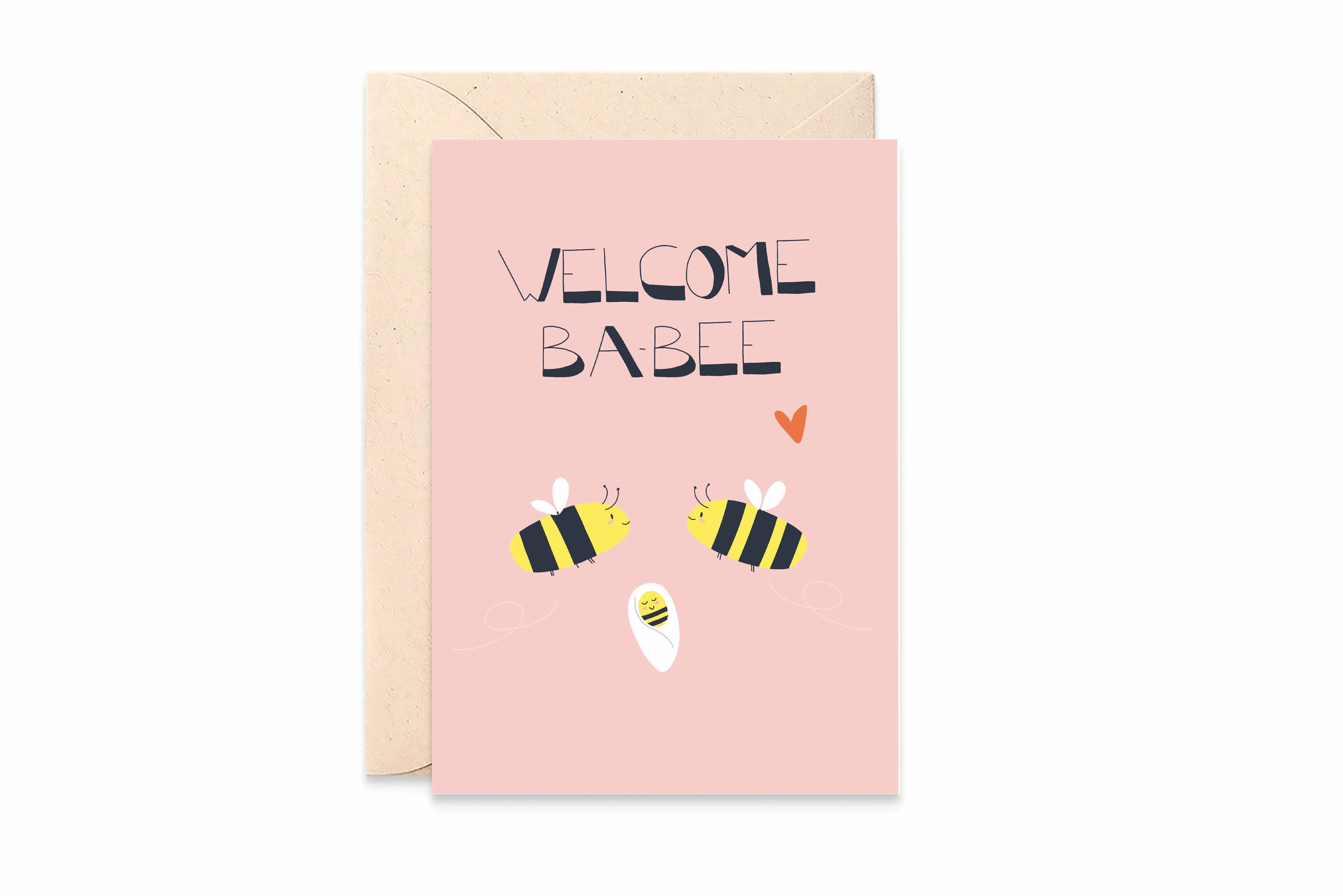 Biglietto "Benvenuto tesoro".