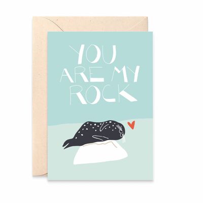 Card 'You are my rock'