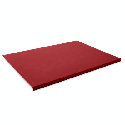 Desk Pad Urania Bonded Leather Ferrari Red - Edge Protection and Double Stitching