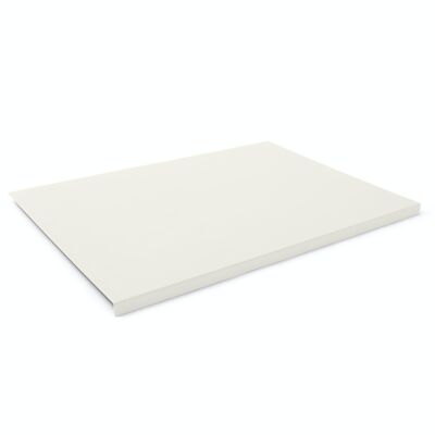 Desk Pad Urania Bonded Leather White - Edge Protection and Double Stitching