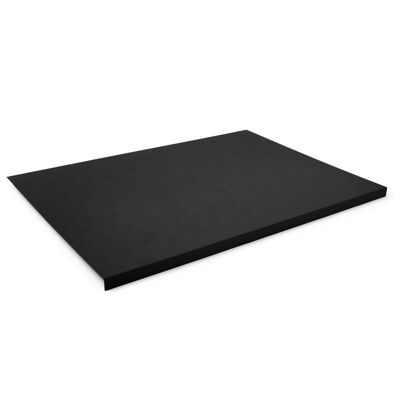 Desk Pad Talia Bonded Leather Black - Steel Structure with Edge Protector