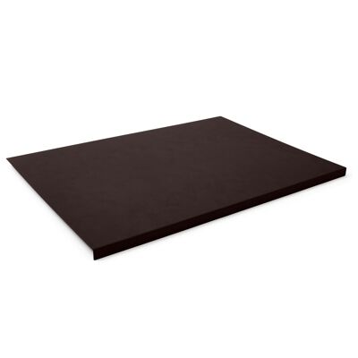 Desk Pad Talia Bonded Leather Dark Brown - Steel Structure with Edge Protector