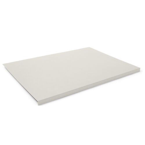 Desk Pad Talia Bonded Leather White - Steel Structure with Edge Protector