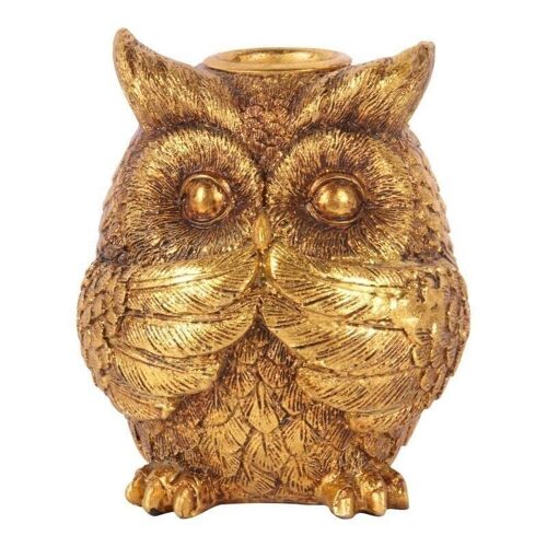 Candleholder owl hush 9cm