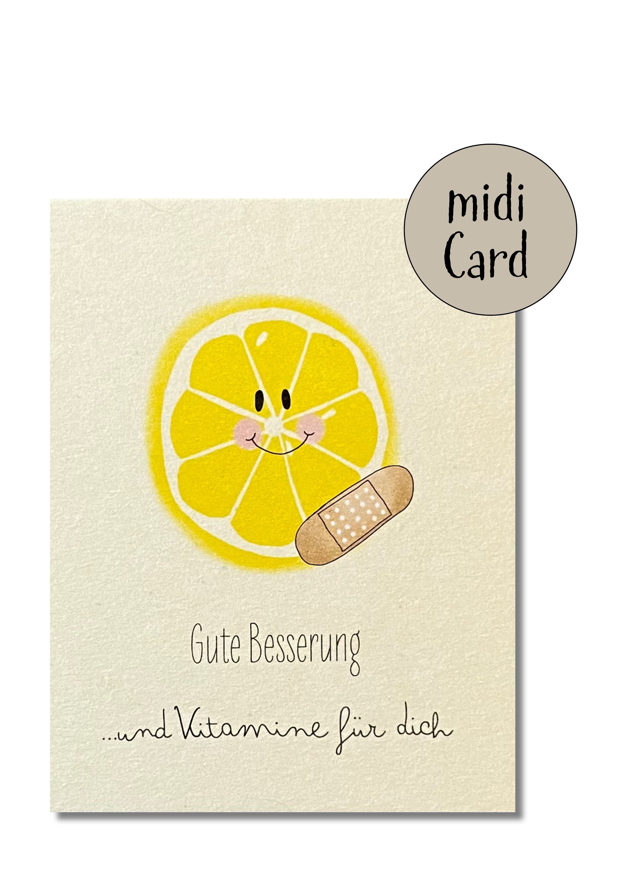 Guarisci presto vitamine midi card