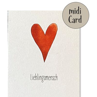 Carte midi de la personne préférée