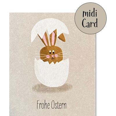 Easter bunny midi card