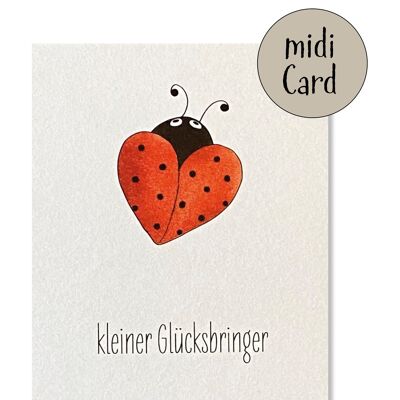 Midikarte kleiner Glücksbringer