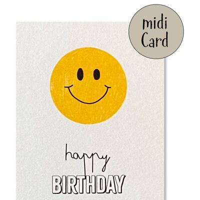 Carte midi smiley