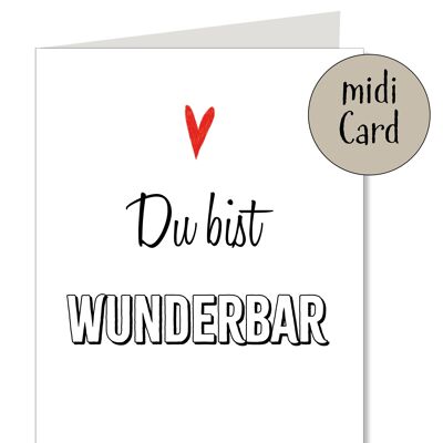 Clap de carte midi tu es merveilleux