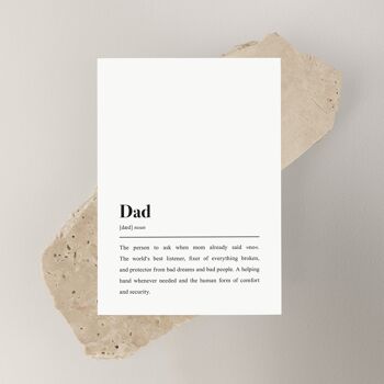 Carte postale pour les pères : définition du "papa" 1