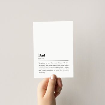 Carte postale pour les pères : définition du "papa" 2