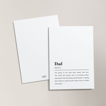 Carte postale pour les pères : définition du "papa" 3