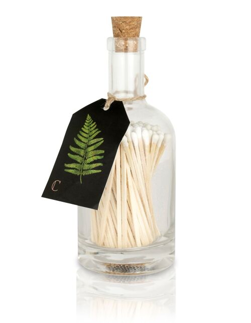 Curator Home Luxury Matches in a Bottle | Stylish Fern Design