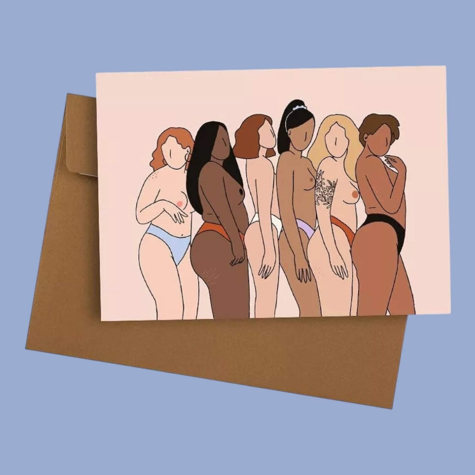 Mädchengang Postkarte