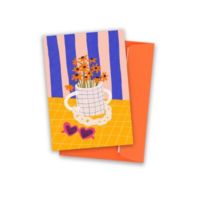 Daisies card. A6