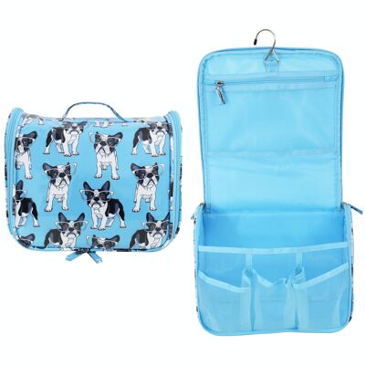 French Bulldog Blue Travel Bag With Hook