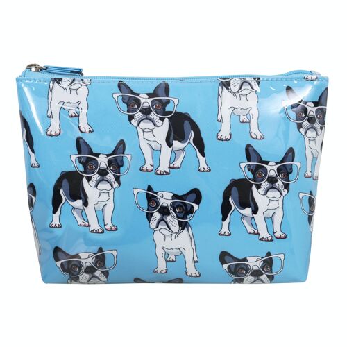 Kosmetiktasche French Bulldog Blue Medium Soft A-line Cosmetic Bag